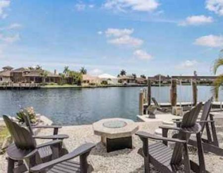 Water Front view with chairs