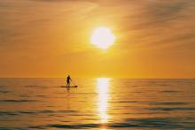 Marco Island in the fall man on kayak