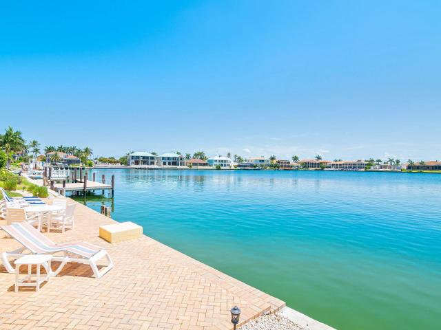 waterfront vacation rental deck