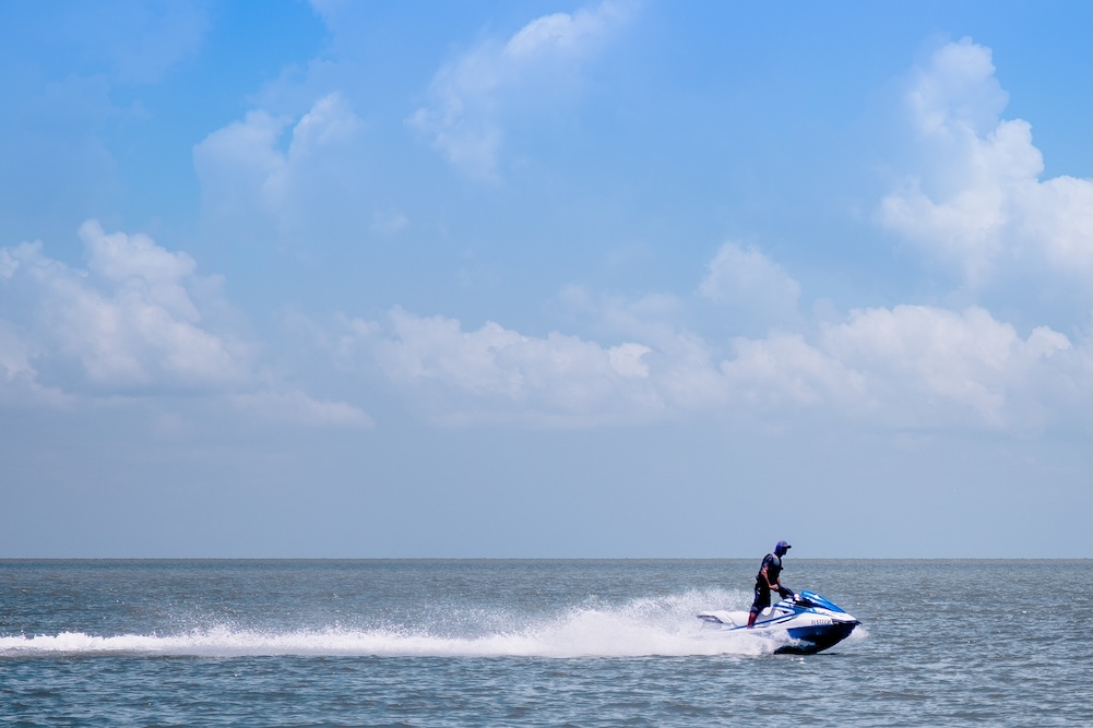 person on a jet ski in marco island