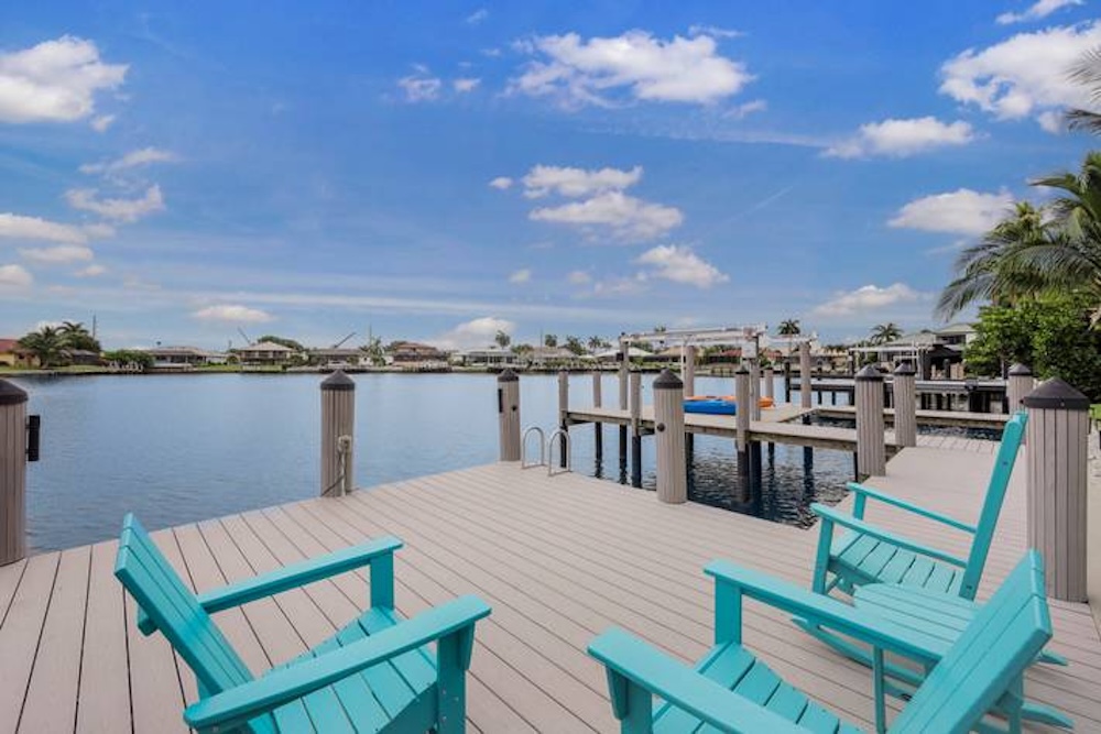 dock of vacation rental in marco island 